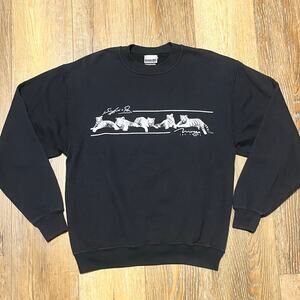 Vintage 80s 90s Siegfried & Roy Mirage Las Vegas White Tiger Sweatshirt M USA